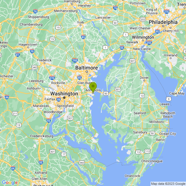 Static map image of Annapolis