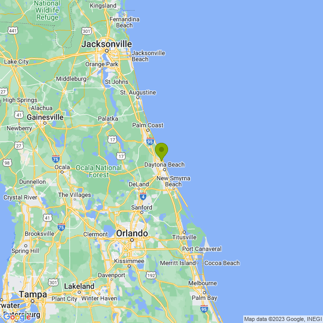 Static map image of Ormond Beach