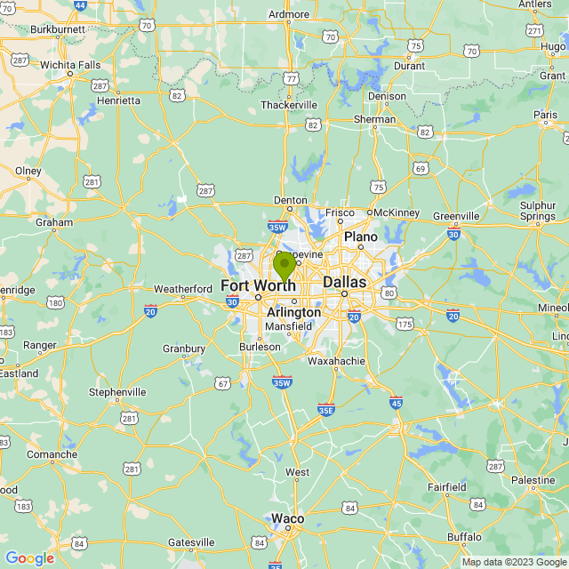 Static map image of Hurst