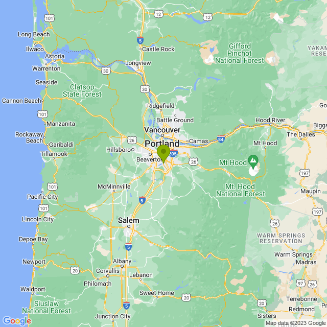 Static map image of Lake Oswego