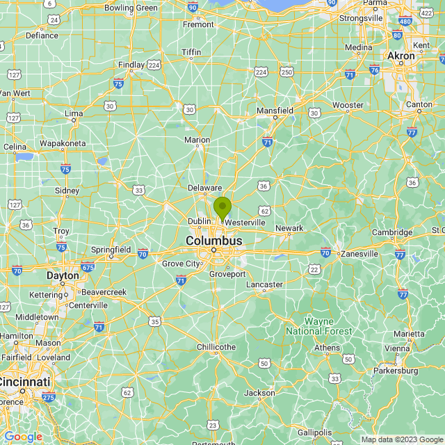 Static map image of Westerville