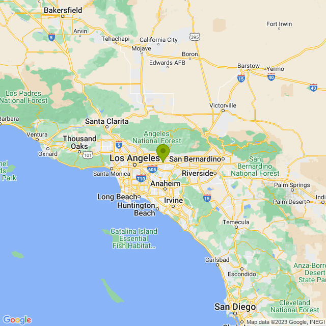 Static map image of West Covina