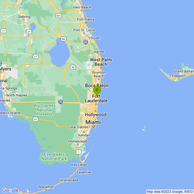 Static map image of Pompano Beach