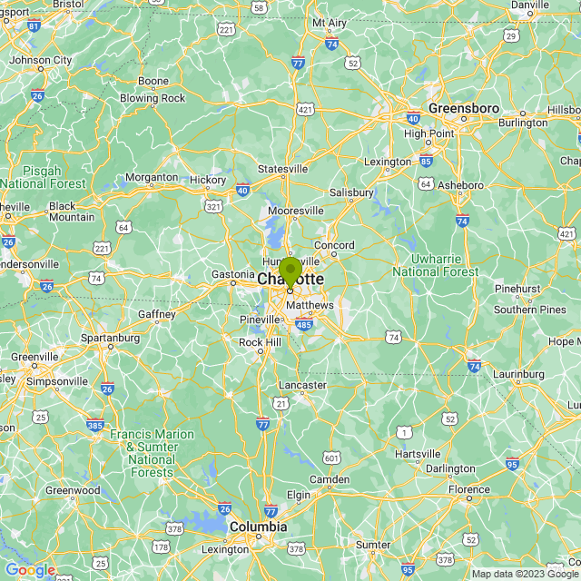 Static map image of Charlotte