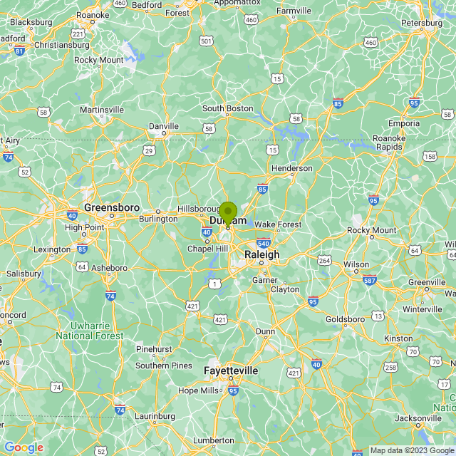 Static map image of Durham