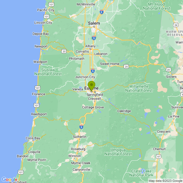 Static map image of Eugene