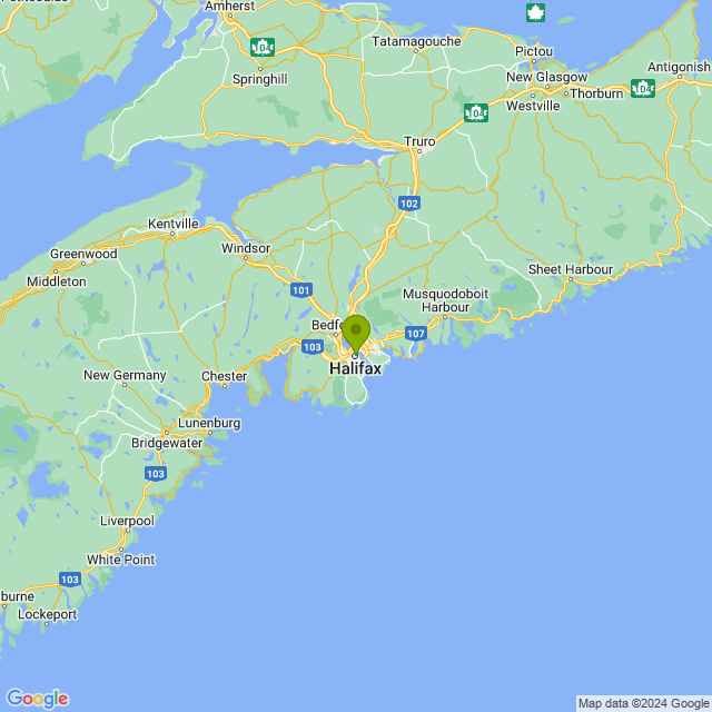Static map image of Halifax