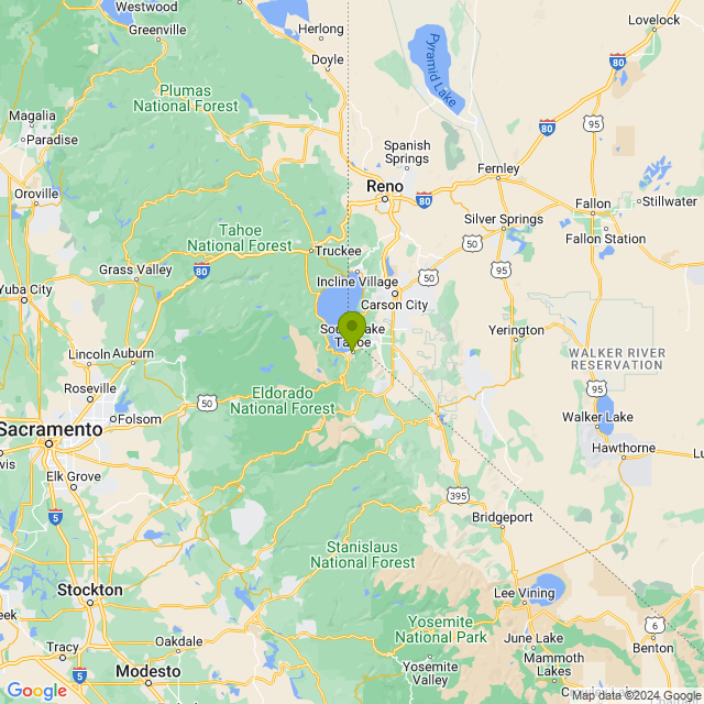 Static map image of South Lake Tahoe