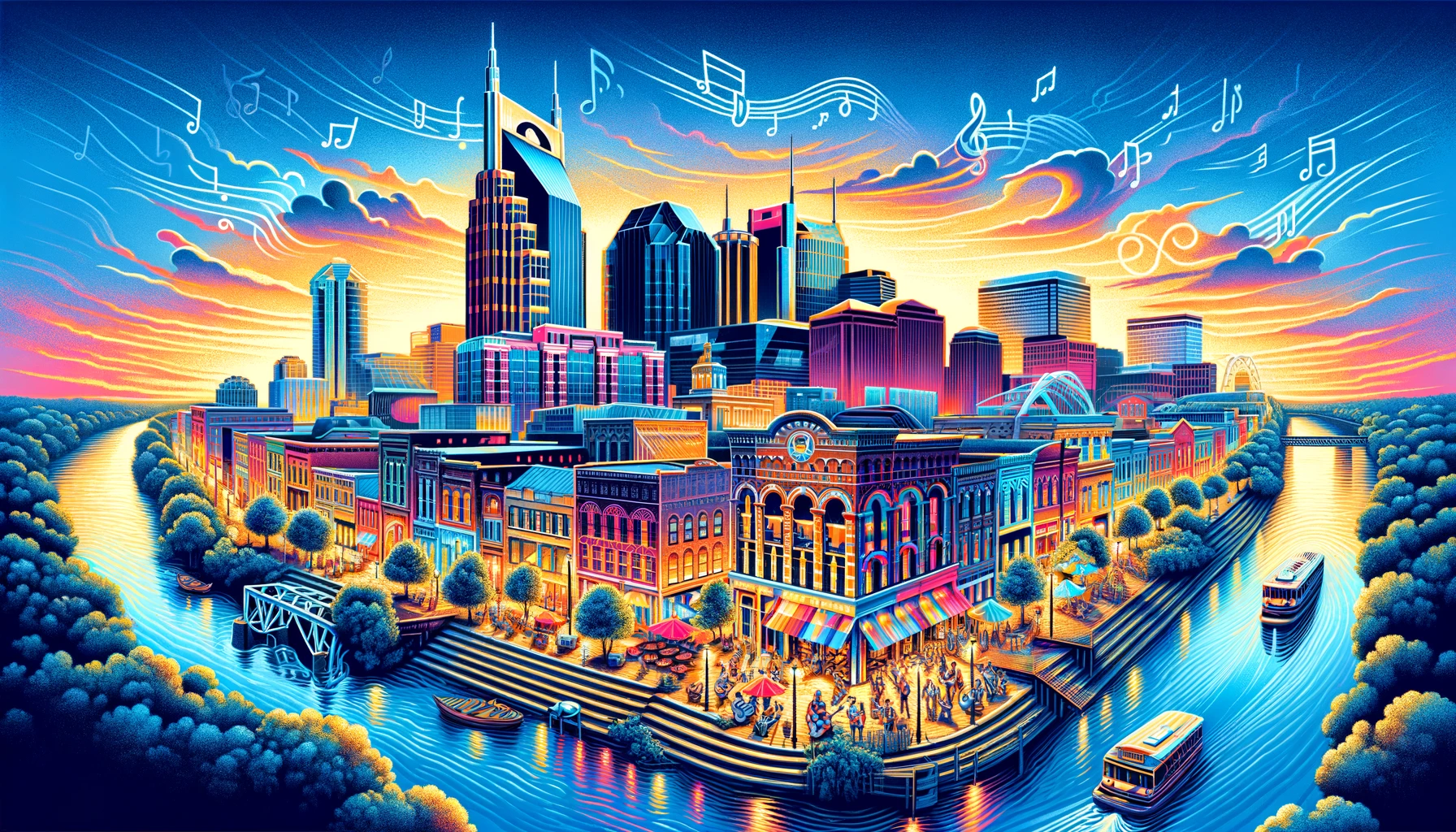 Static map image of Nashville